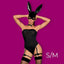 Obsessive Bunny Costume S/M - Black