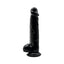 Loving Joy 8 Inch Dildo with Balls Black