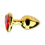 Precious Metals Heart Shaped Butt Plug-Gold