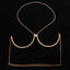 Lucifer - Silver Rhinestone Love Chest Body Chain