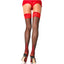 Leg Avenue Elastane Cuban Heel Two-tone Stockings