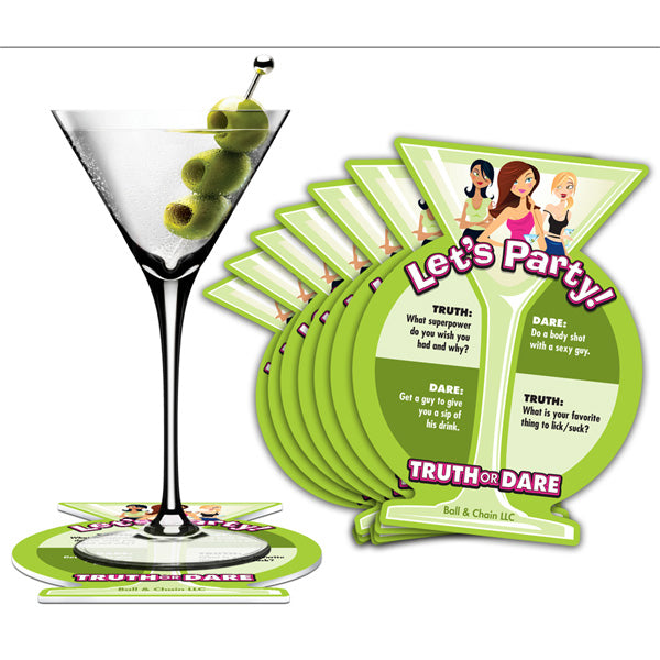 Truth or Dare Party Coasters - Hen & Stag Party Games Main image