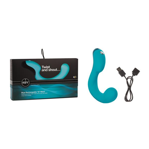 Key by Jopen Skye Rechargeable Ergonomic 'G' Wand - Robin Egg Blue Main image