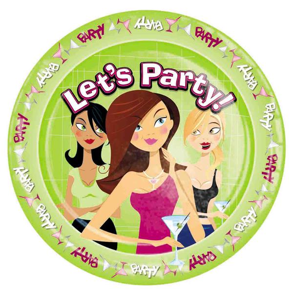 Truth or Dare Party Plates - Hen & Stag Party Games Main image