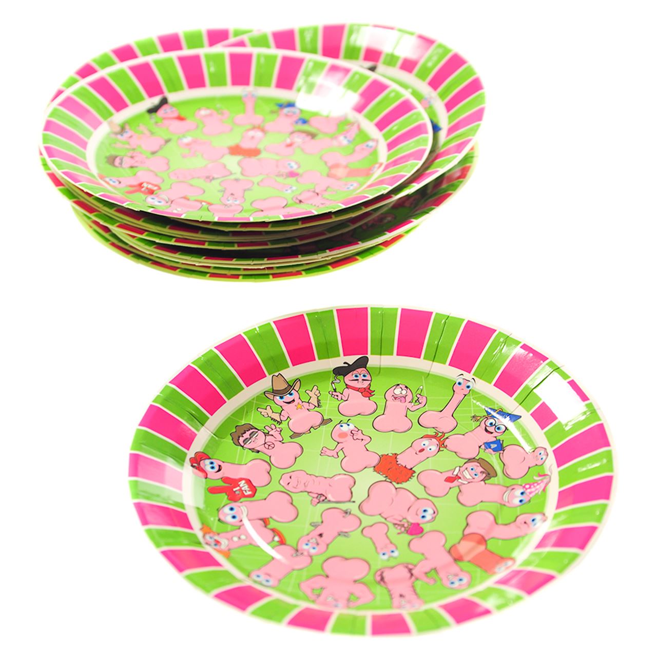 Wild Willy's Party Plates - Hen & Stag Party Games Main image
