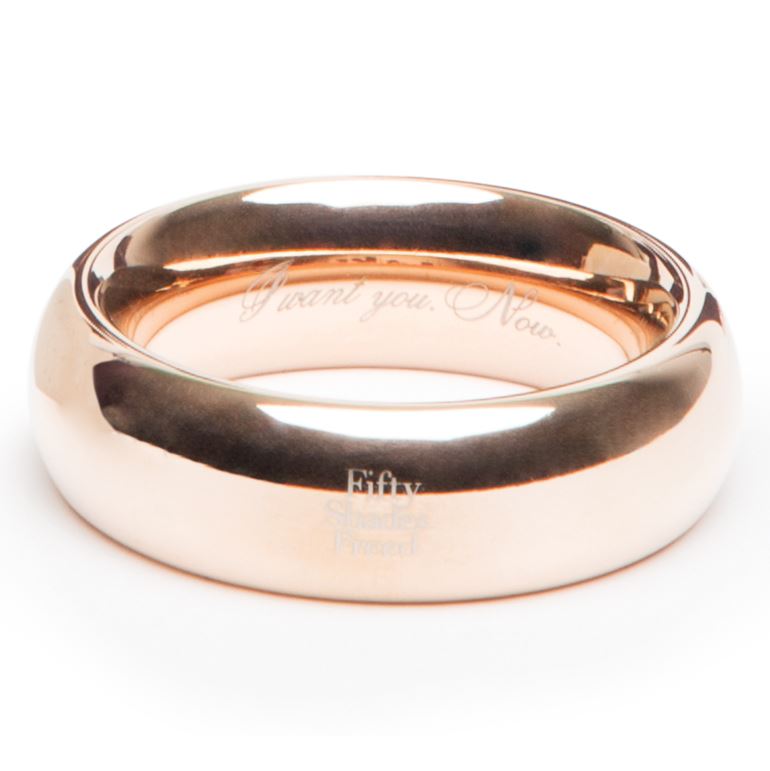 Fifty Shades Freed I Want You Now Steel Love Ring Main image