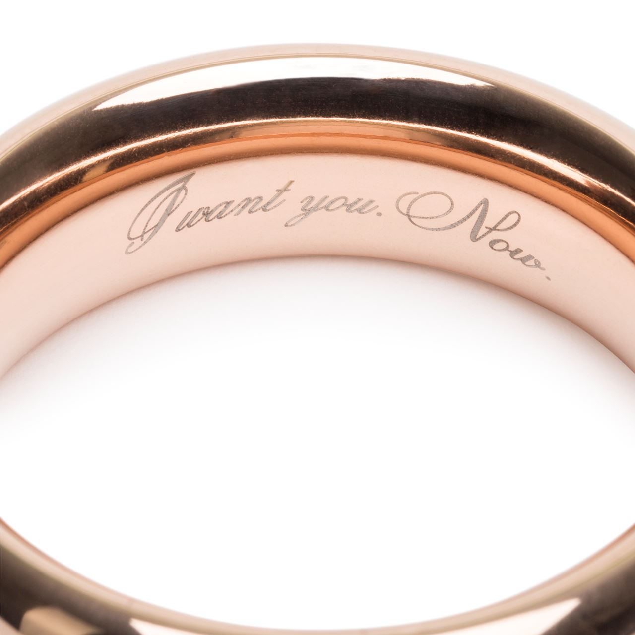 Fifty Shades Freed I Want You Now Steel Cock Ring Secondary image