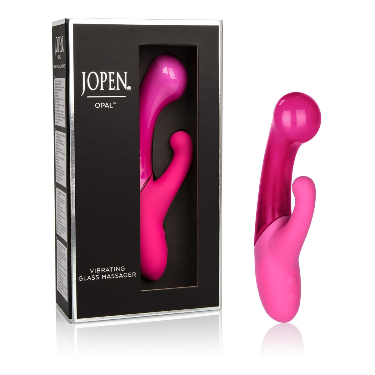 Opal by Jopen Vibrating Glass Massager - Pink Main image