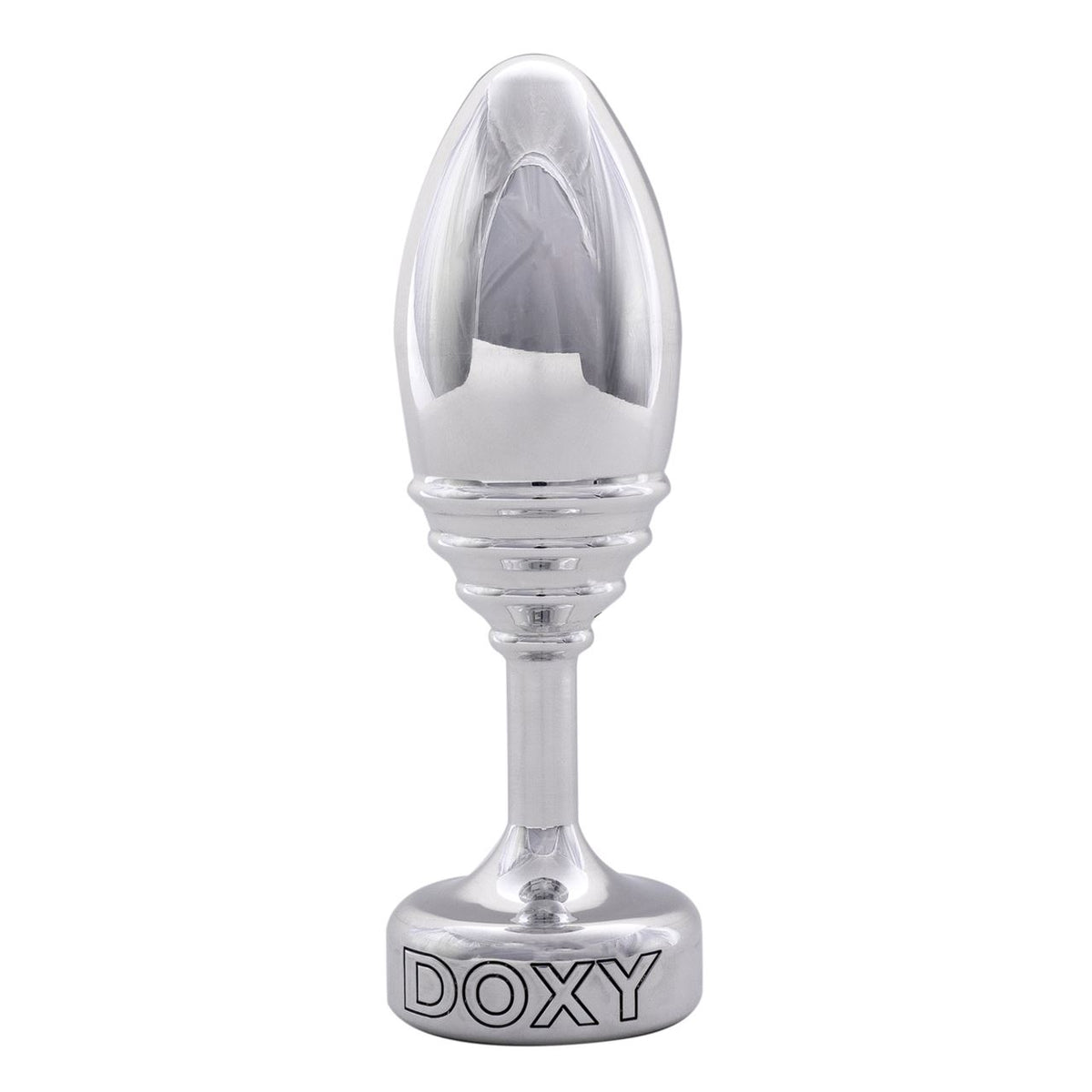 Doxy Ribbed Aluminium Butt Plug