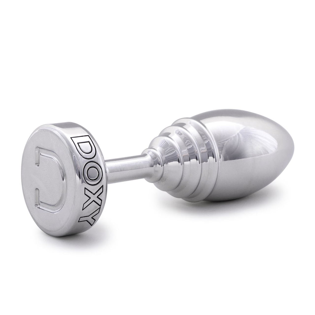 Doxy Ribbed Aluminium Butt Plug