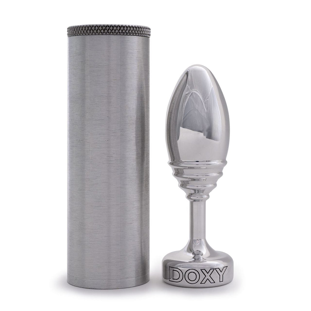 Doxy Ribbed Aluminium Butt Plug