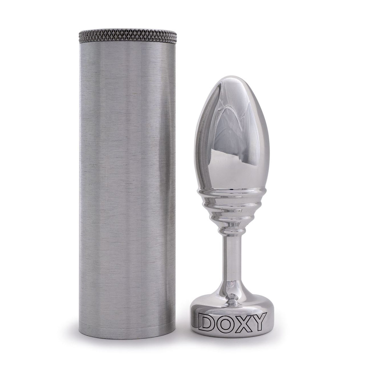 Doxy Ribbed Aluminium Butt Plug