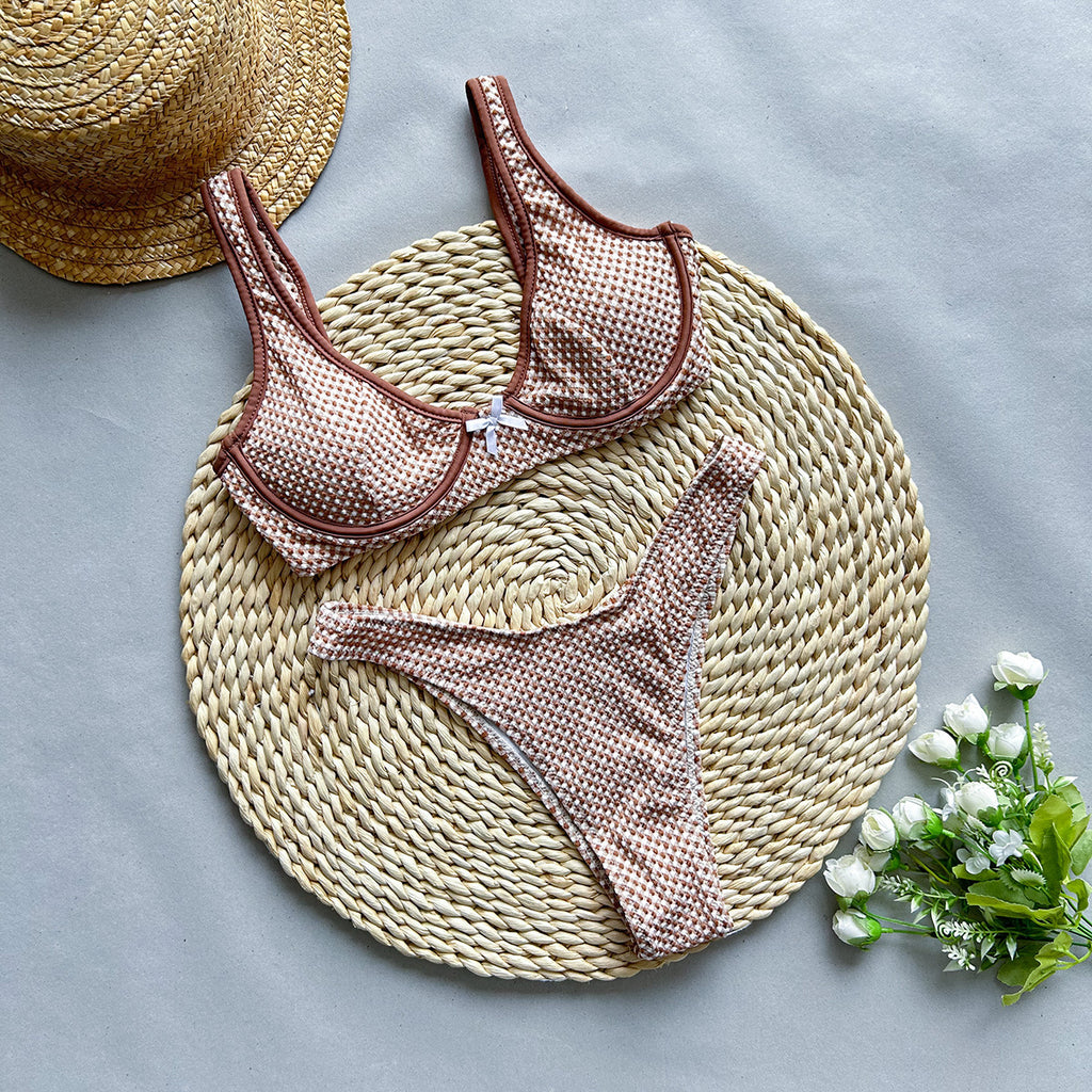 Golden Temptation Bikini Set – Summer Power Look UK