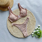 Golden Temptation Bikini Set – Summer Power Look UK