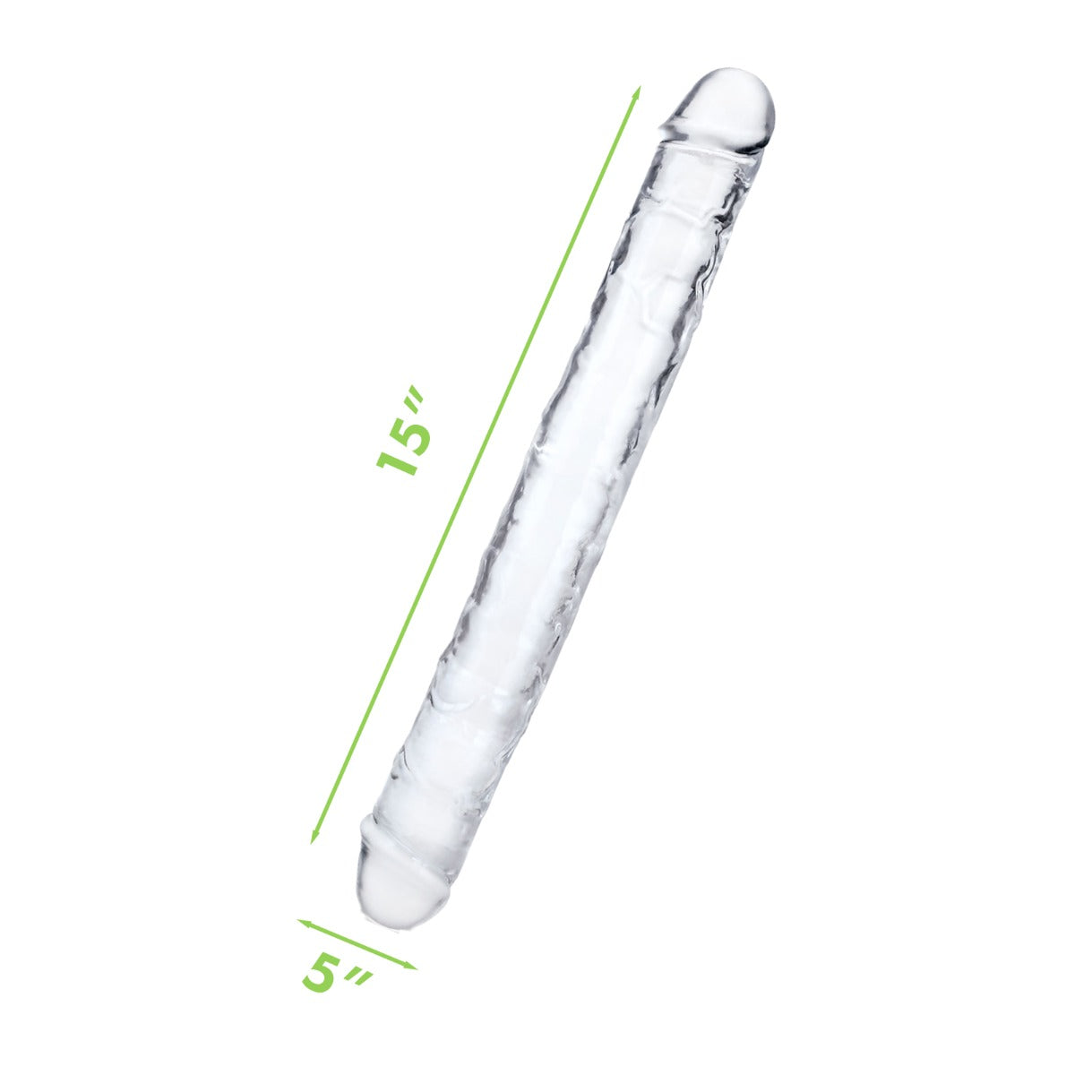Me You Us Ultra Cock Jelly Double Ended Dildo Clear 15 Inch