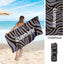 Lucifer - Colorful Striped Beach Towel – Large Quick Dry Lightweight Summer Towel UK