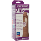 Doc Johnson Vac U Lock Ultraskyn Thin Dong Caramel