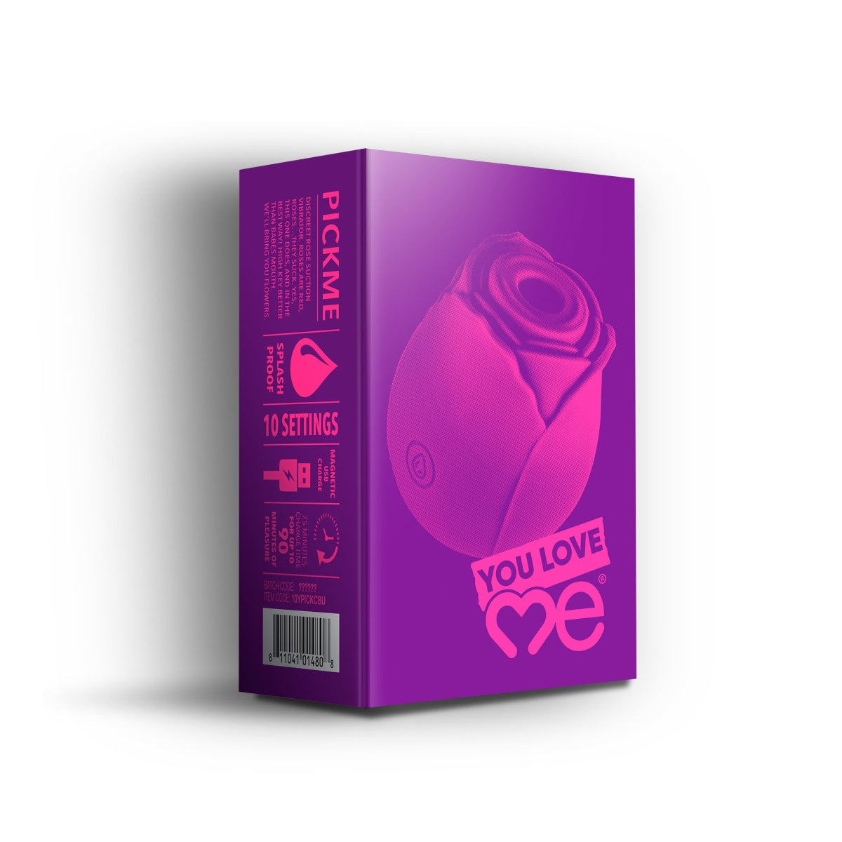 You Love Me Pick Me Rose Suction Vibrator Purple Secondary image