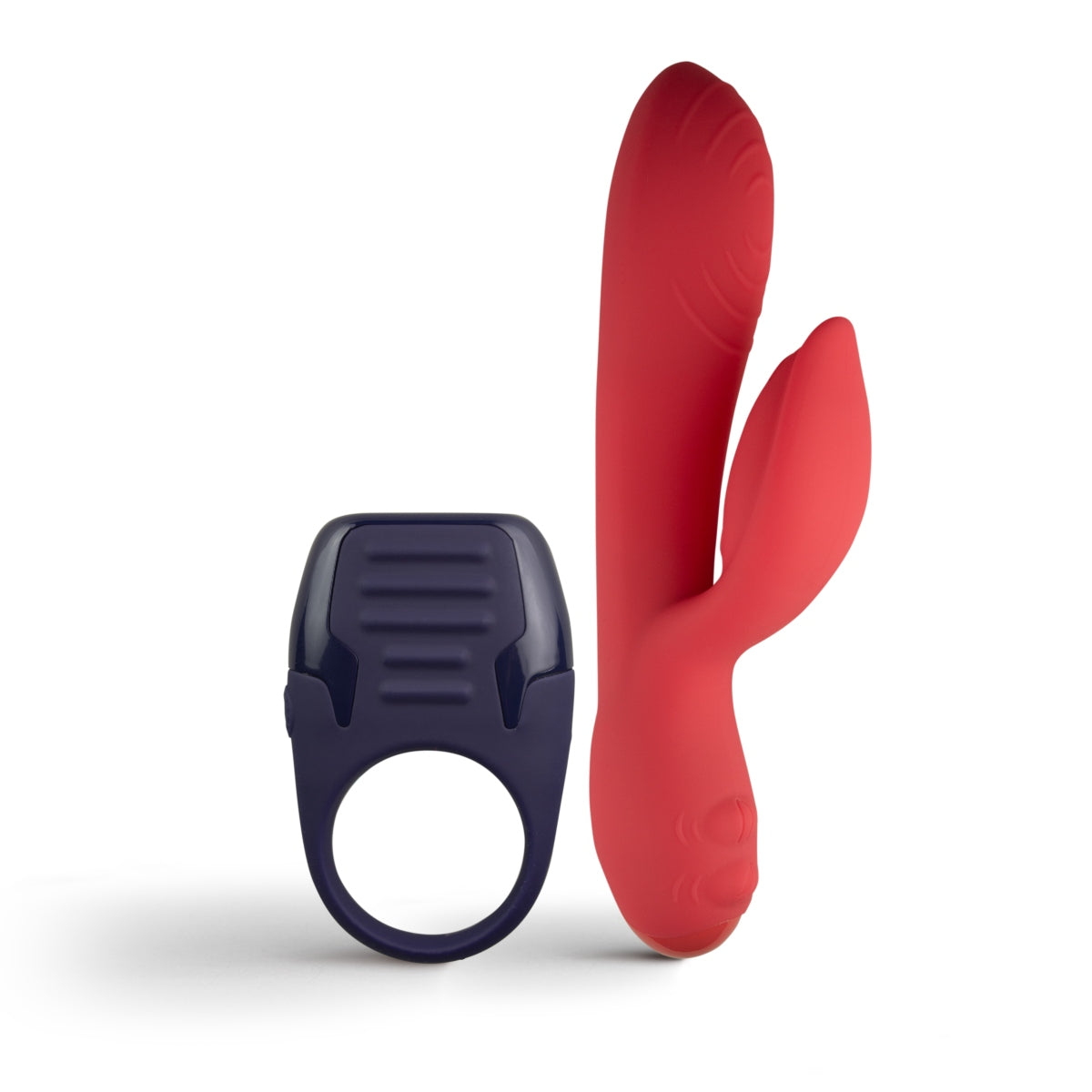 You Love Me Love Me Vibrator & Cock Ring Set Red Black Main image