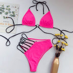 Sexy Solid Bikini Set | Minimal String Swimwear UK