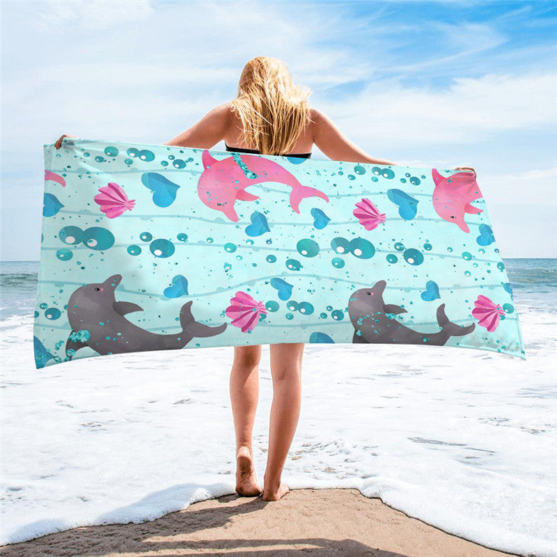 Lucifer - Squere Beach Towel – Stylish Ocean Design Quick Dry & Lightweight UK