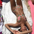 Palm Print Triangle Bikini Set | Tropical Sexy Swimwear UK