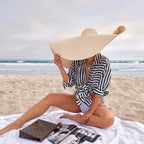 Lucifer’s Summer Crown – Oversized Luxury Beach Hat with UV Protection UK
