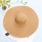 Lucifer’s Summer Crown – Oversized Luxury Beach Hat with UV Protection UK