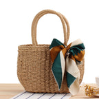 Elegant Handmade Woven Straw Tote Bag – Summer Beach & Casual Style UK