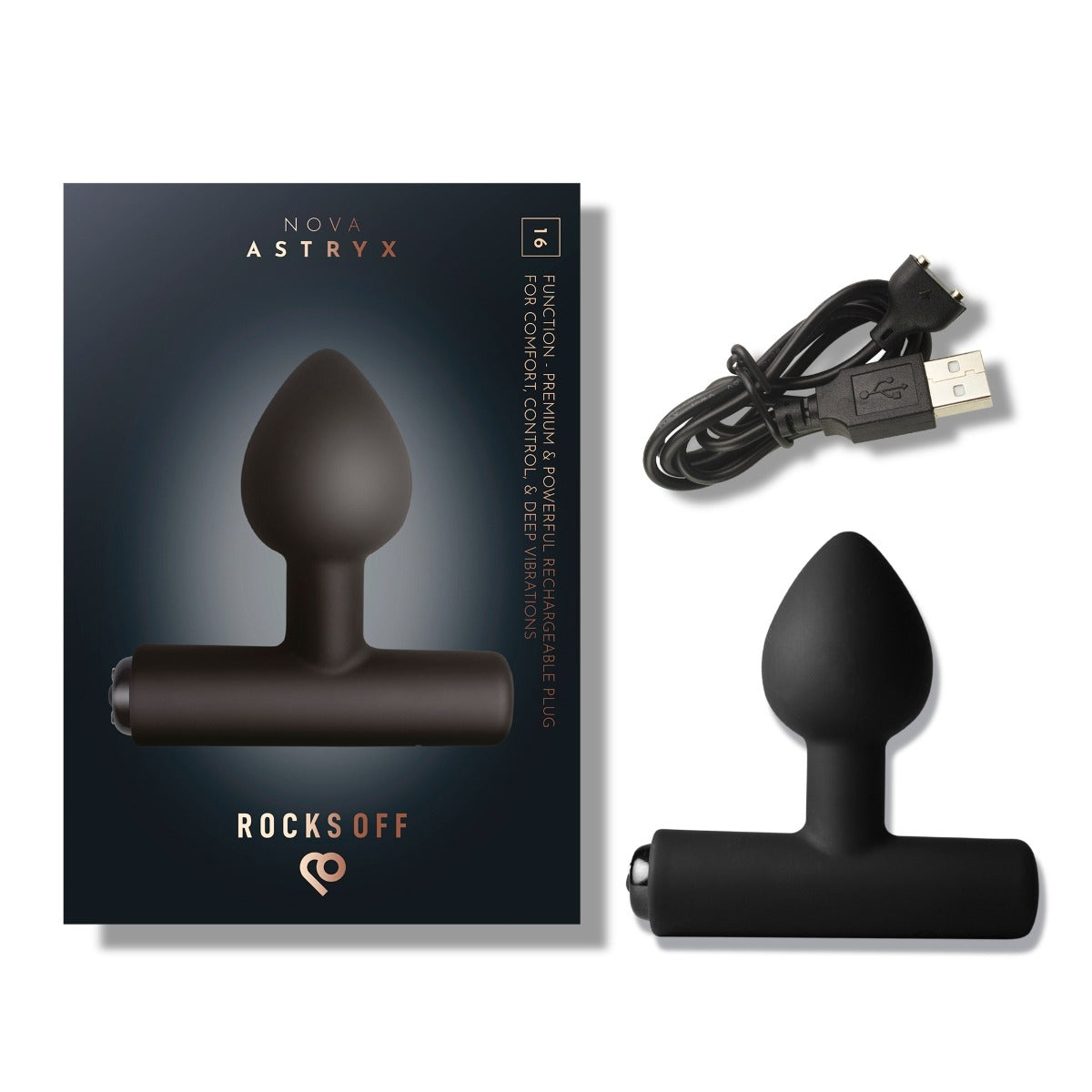 Rocks Off Astryx Rechargeable Prostate Massager Black Secondary image