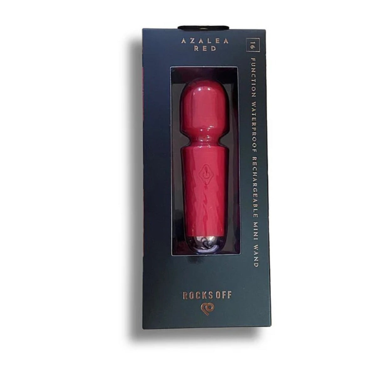 Rocks Off Rechargeable Mini Wand Azalea Red Secondary image