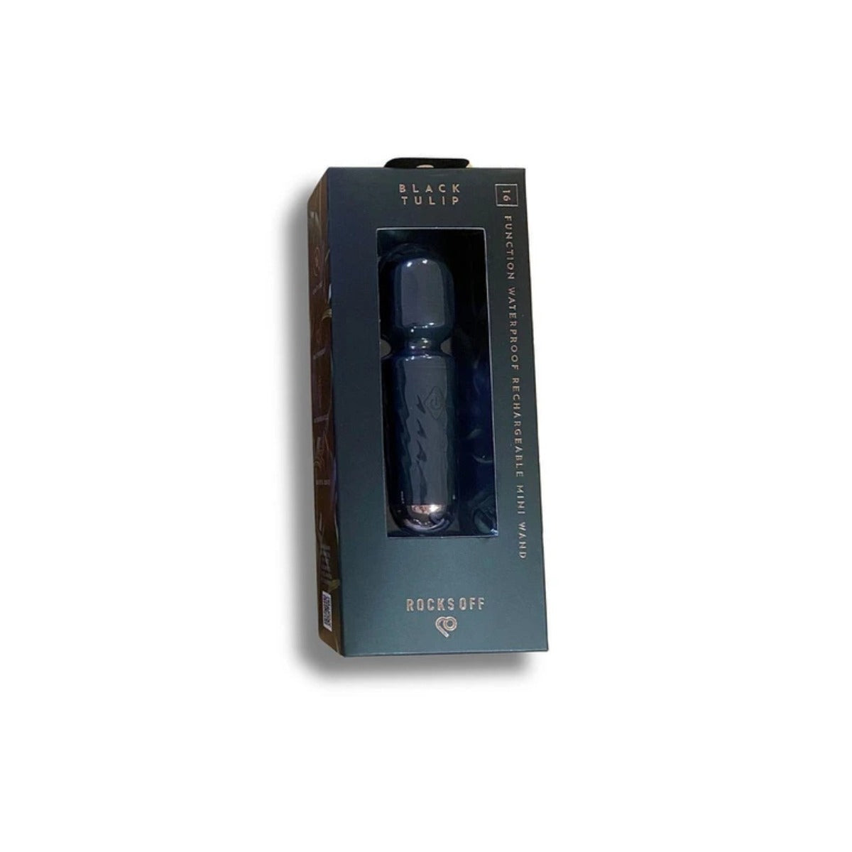 Rocks Off Rechargeable Mini Wand Black Tulip Secondary image