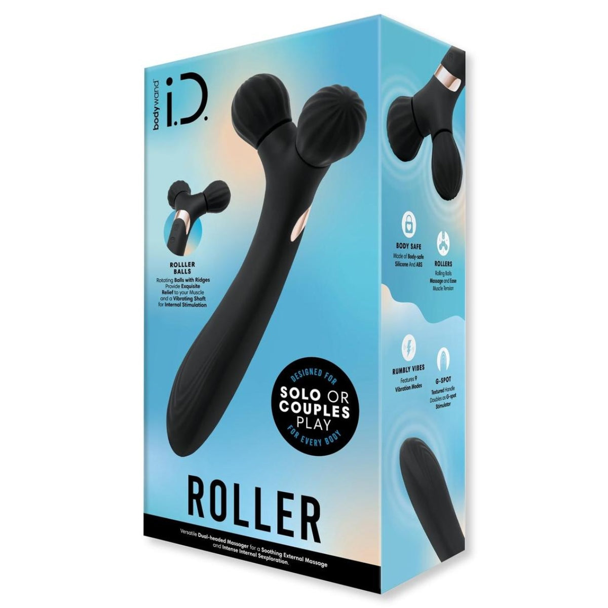 Bodywand I.D. Roller All In One Vibrating Massager Black Secondary image