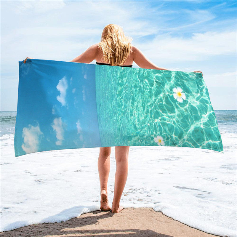 Lucifer - Squere Beach Towel – Stylish Ocean Design Quick Dry & Lightweight UK