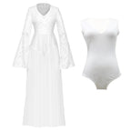 Lucifer - Elegant Lace Beach Cover-Up Dress UK