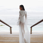 Lucifer - Elegant Lace Beach Cover-Up Dress UK