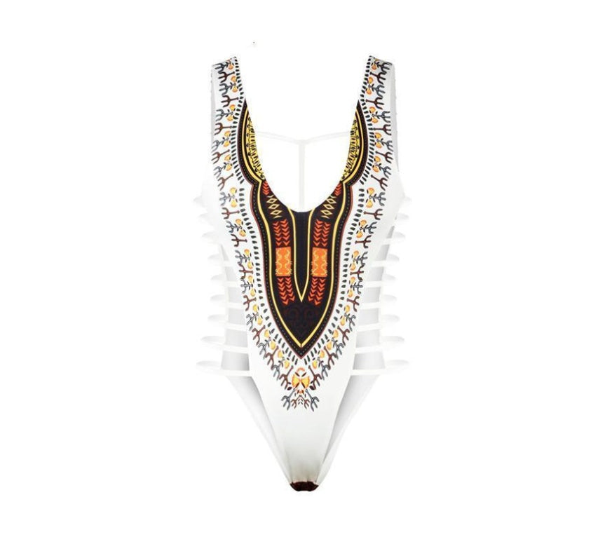 House of Lucifer - Royal Tribal Monokini – Bold Luxury Swimsuit UK