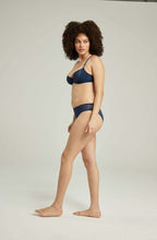 The Sheer Deco High Leg Brief Navy – image 3