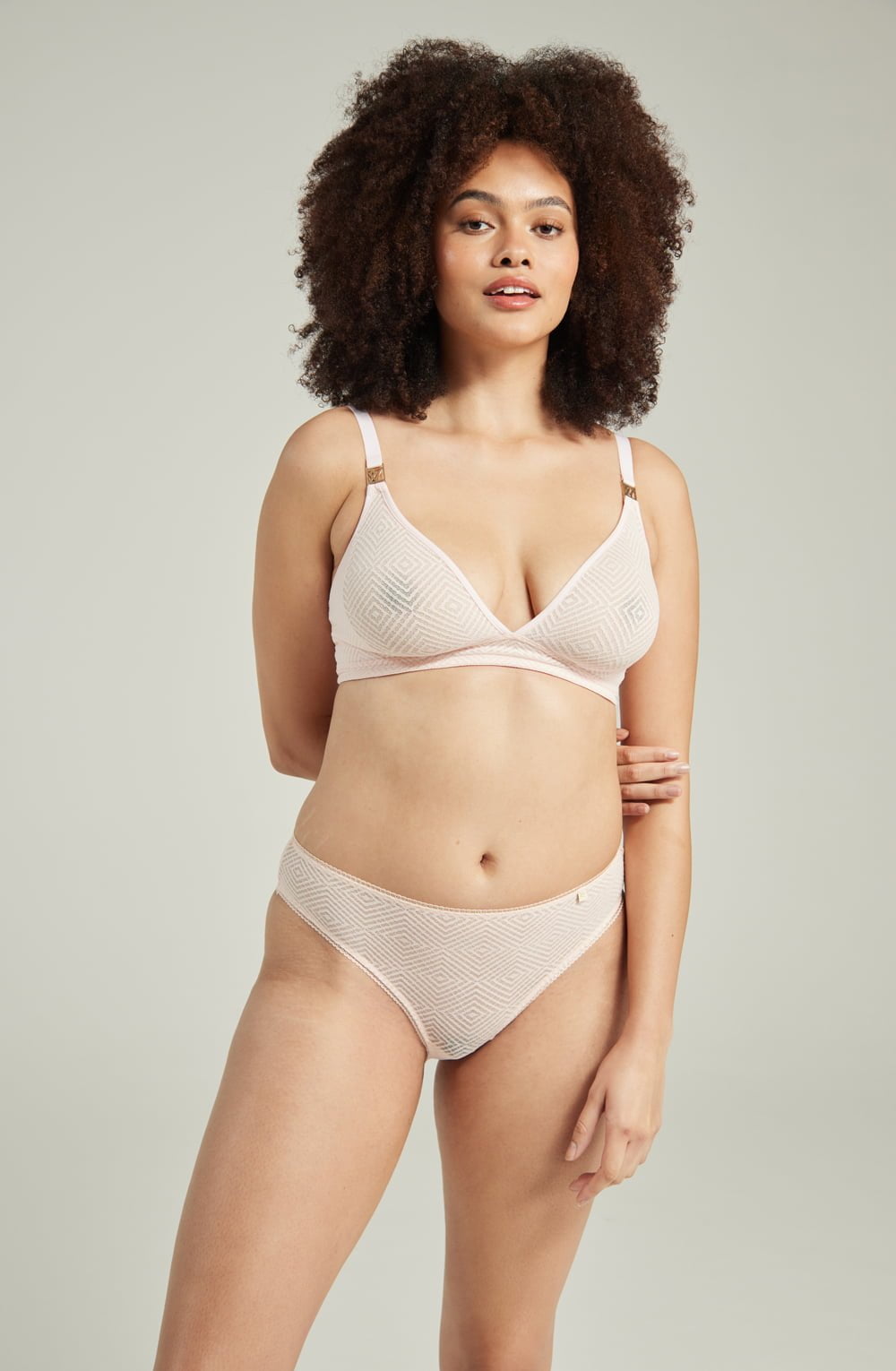 The Sheer Deco High Leg Brief Black – image 8