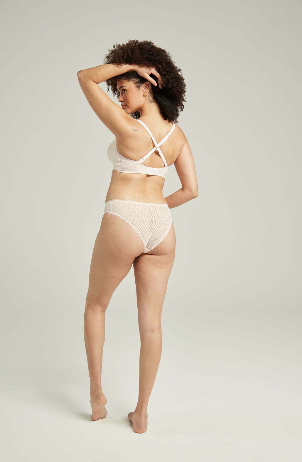 The Sheer Deco High Leg Brief Black – image 10