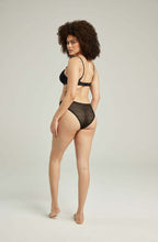 The Sheer Deco High Leg Brief Black – image 3