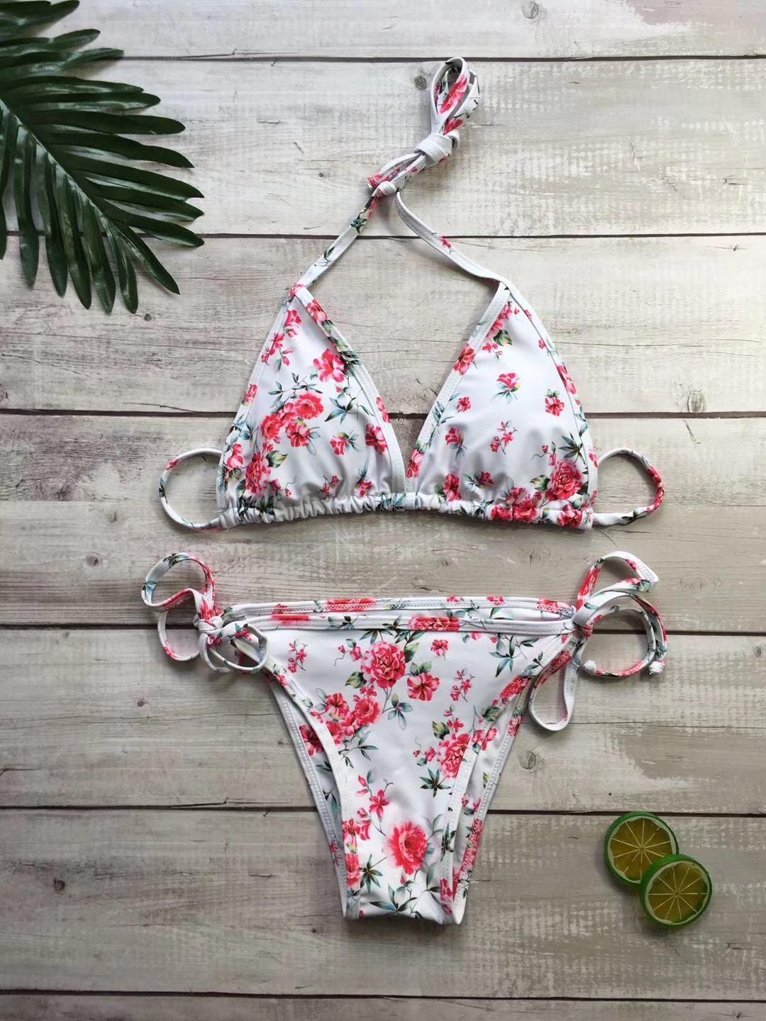 Floral Temptation Triangle Bikini