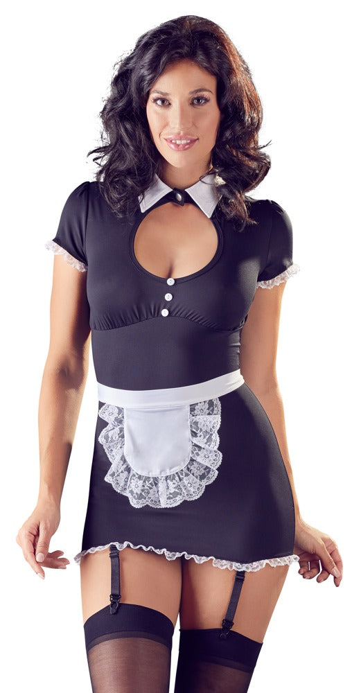 Cottelli COSTUMES Maid Suspender Dress with Apron Main image