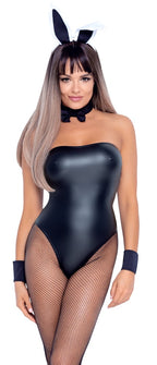 Cottelli COSTUMES Black 5-Piece Bunny Outfit with Ears