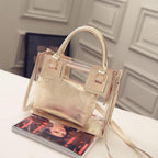 Luxury Transparent Jelly Handbag – Clear PVC Designer Style Tote Bag UK
