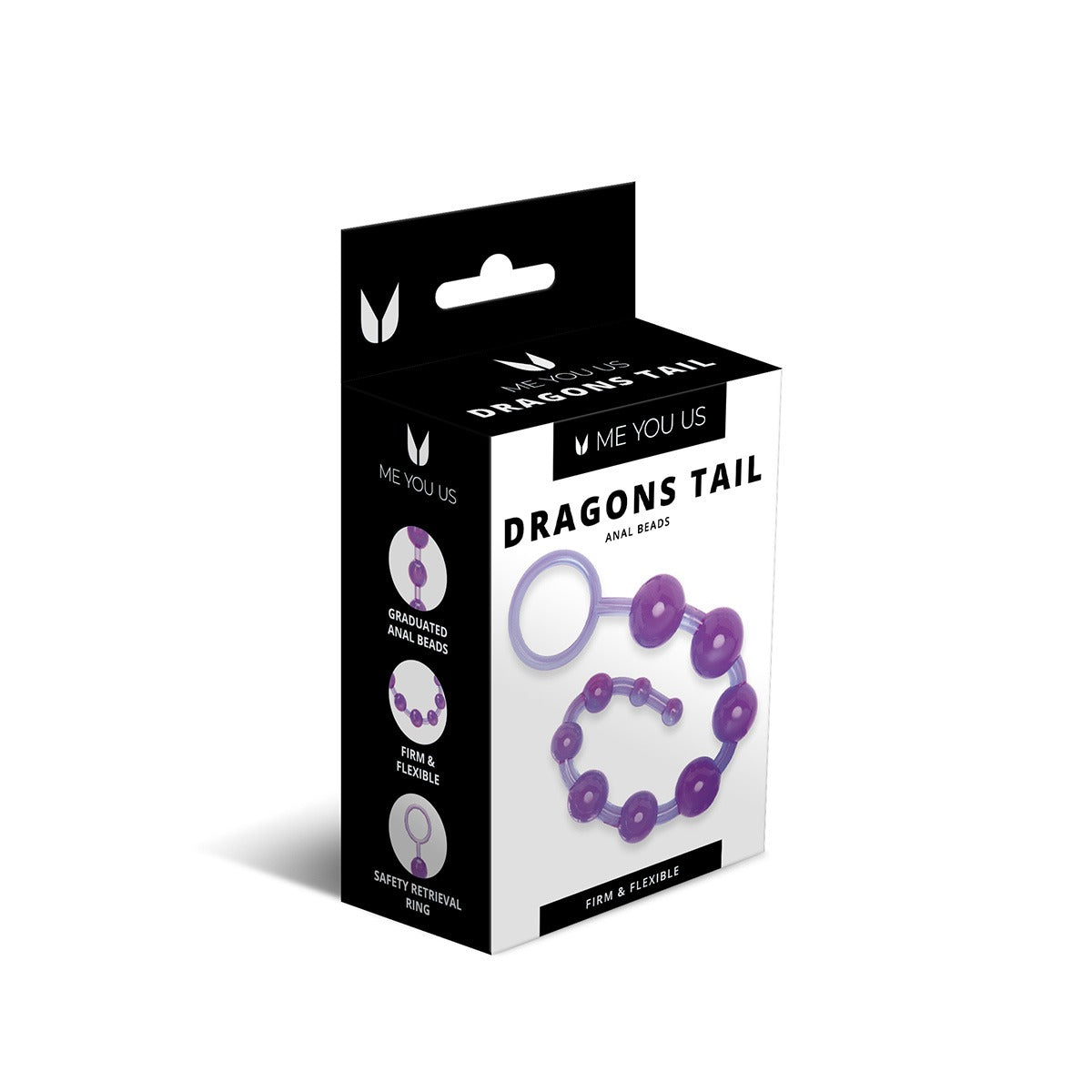 Me You Us Dragonz Tail Anal Beads Violet Secondary image