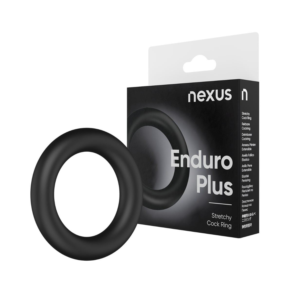 Nexus Enduro Plus Stretchy Cock Ring Black Secondary image