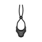 FORGE Vibrating Adjustable Lasso Silicone Cock Ring - Black