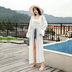 Lucifer Luxury Lace-Up Long Sleeve Maxi Dress