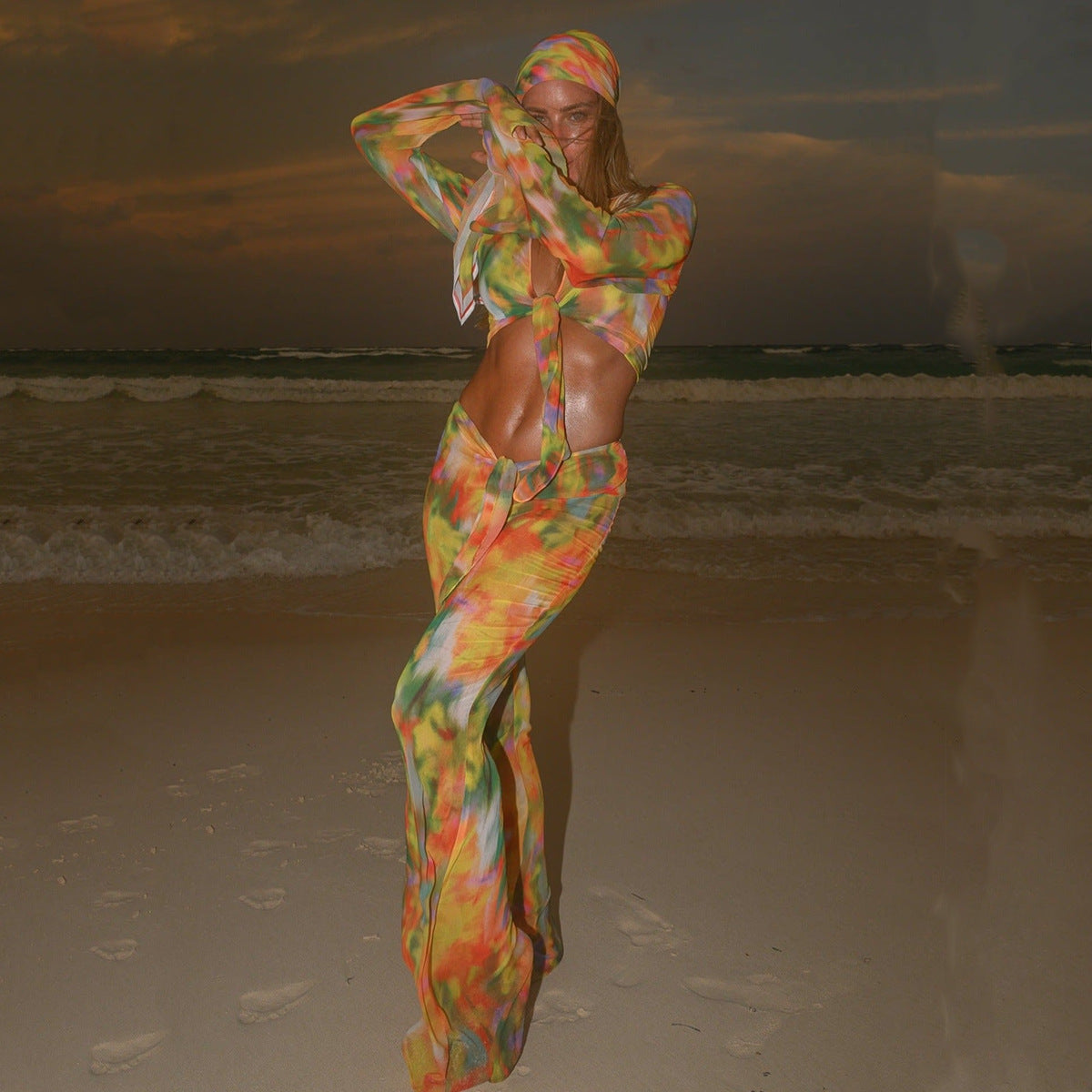Lucifer Goddess Neon Beachwear Two-piece Set Main image